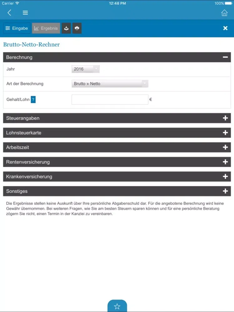 Ảnh chụp màn hình của Schenk & Bauer iPad 