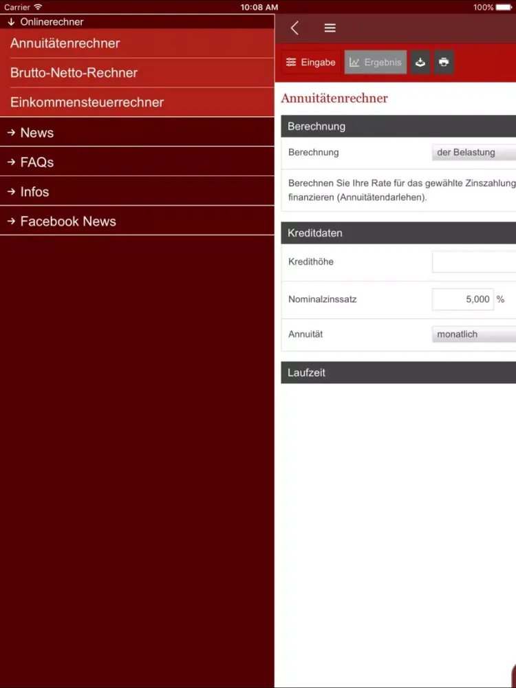 Ảnh chụp màn hình của Kastler Wirtschaftstreuhand iPad 