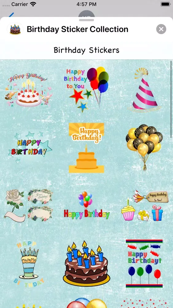 Скриншоты Birthday Sticker Collection