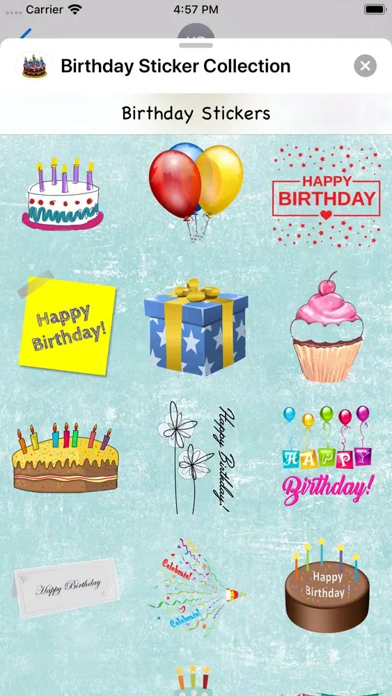 Скриншоты Birthday Sticker Collection