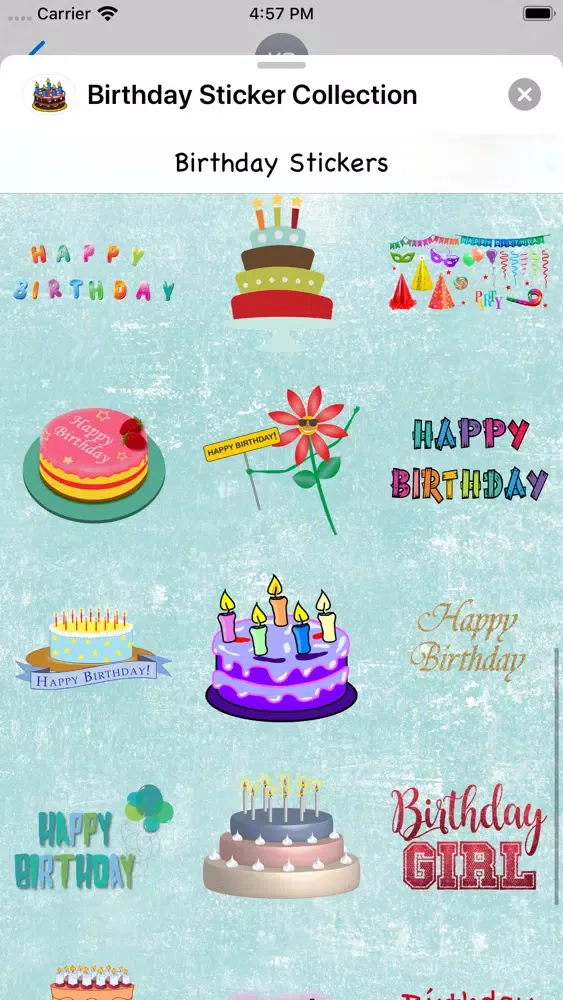 Скриншоты Birthday Sticker Collection