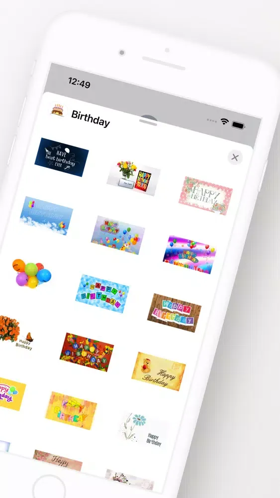 Capturas de tela do Birthday Wish Sticker Pack
