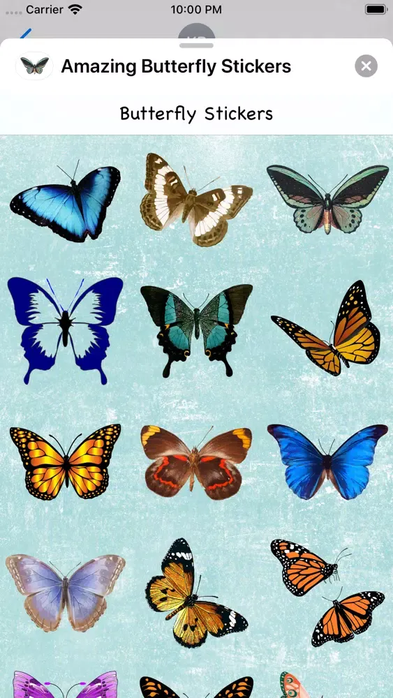 Amazing Butterfly Stickers 스크린샷