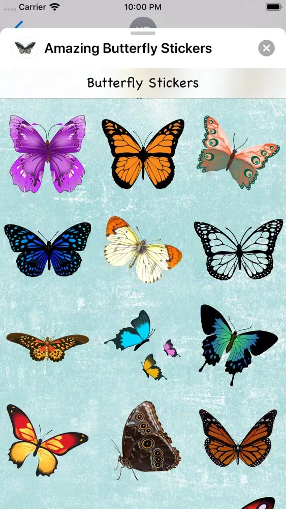 Amazing Butterfly Stickers 스크린샷