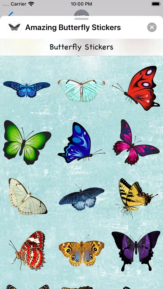 Amazing Butterfly Stickers 스크린샷