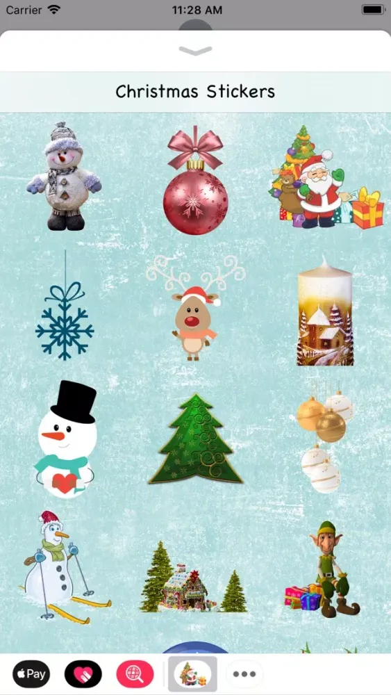 Tangkapan layar Christmas Stickers Collection
