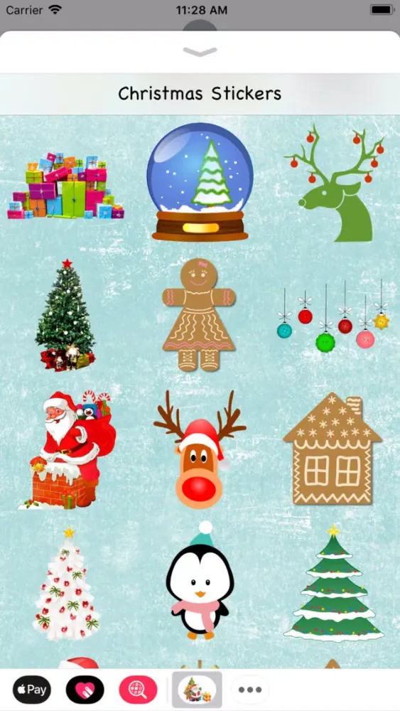 Tangkapan layar Christmas Stickers Collection