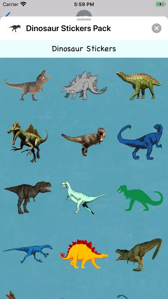 تصاویر Dinosaur Stickers Pack