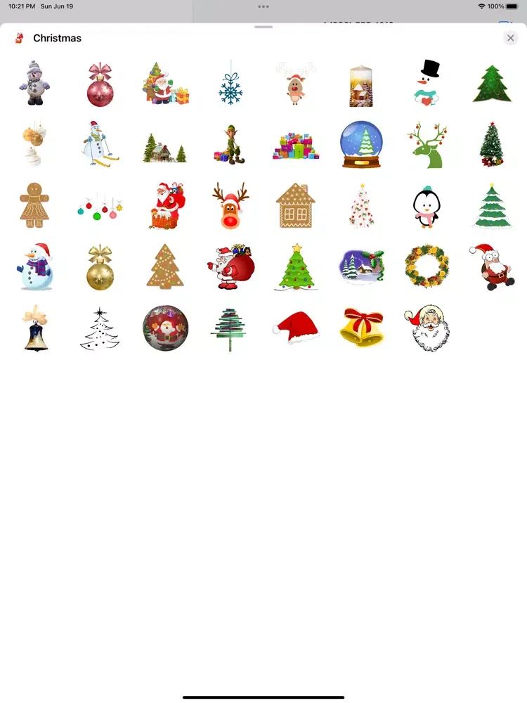 Merry Christmas Stickers Pack. iPad 應用截圖