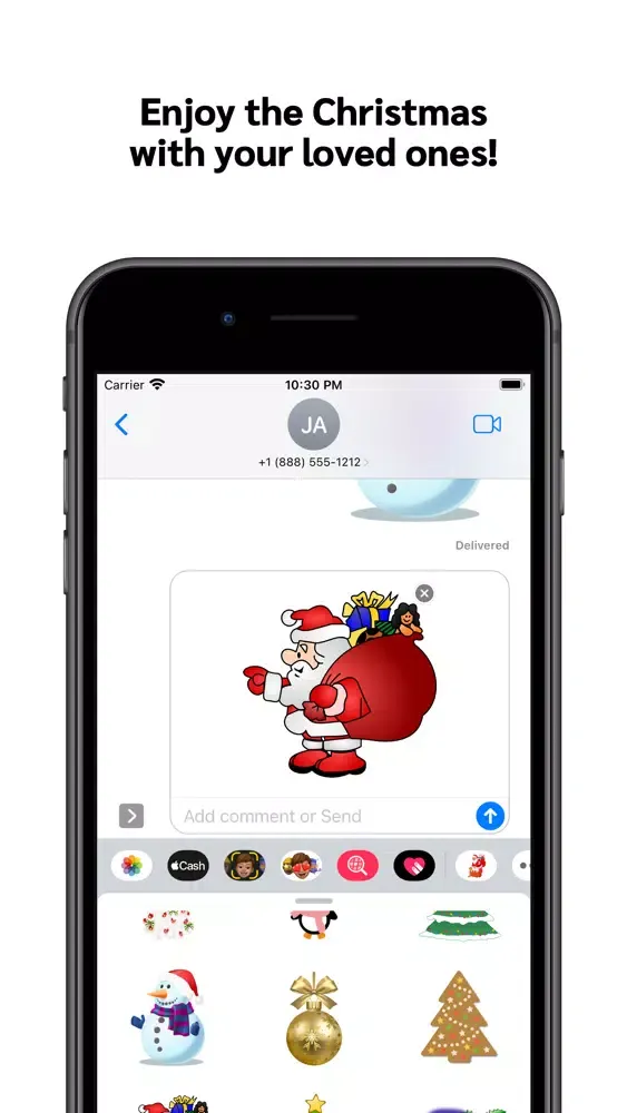 Merry Christmas Stickers Pack.應用截圖