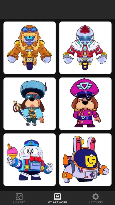 Capturas de tela do Starz - Brawl Stars Coloring