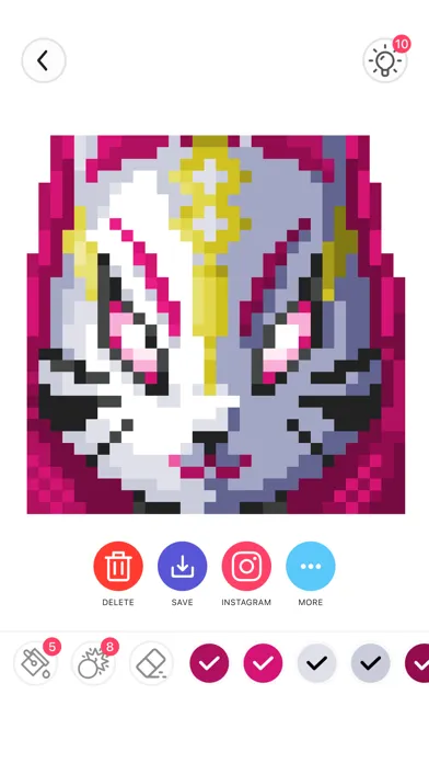 ภาพหน้าจอของ Colortnite 2: Nite Pixel Game