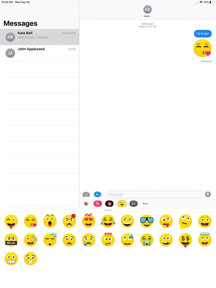 Capturas de tela do Basic Emoji iPad 