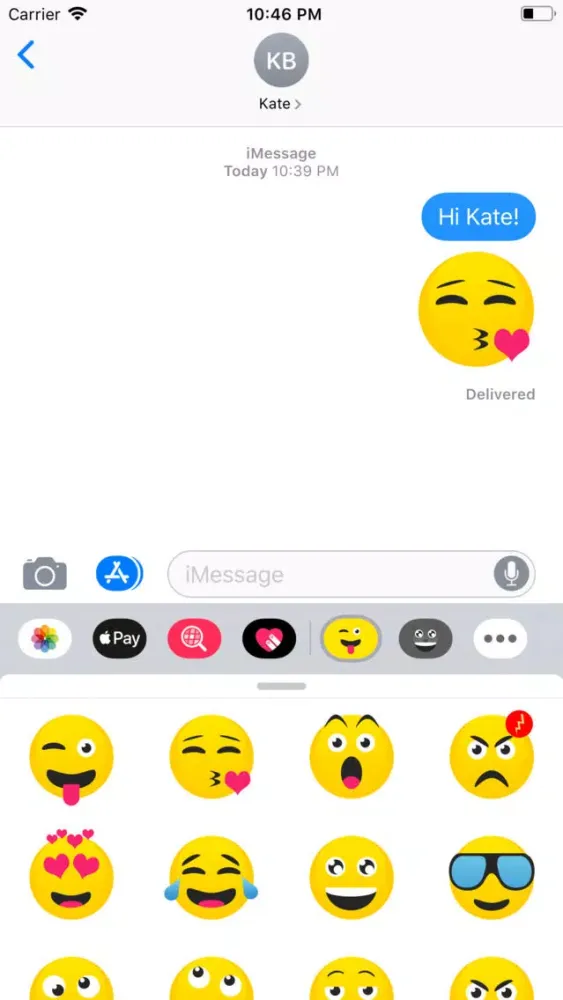 Capturas de tela do Basic Emoji