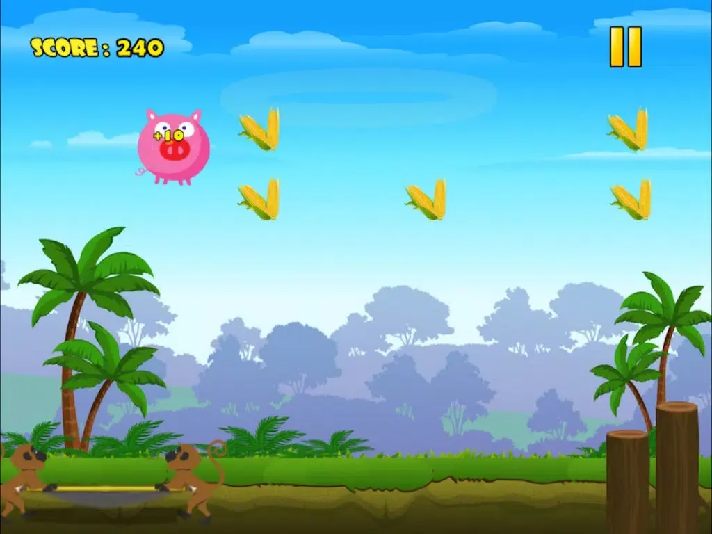 Super Pig Acrobat Jumping Rush - Piggy Food Collecting Game LX iPad  سکرین شاٹس