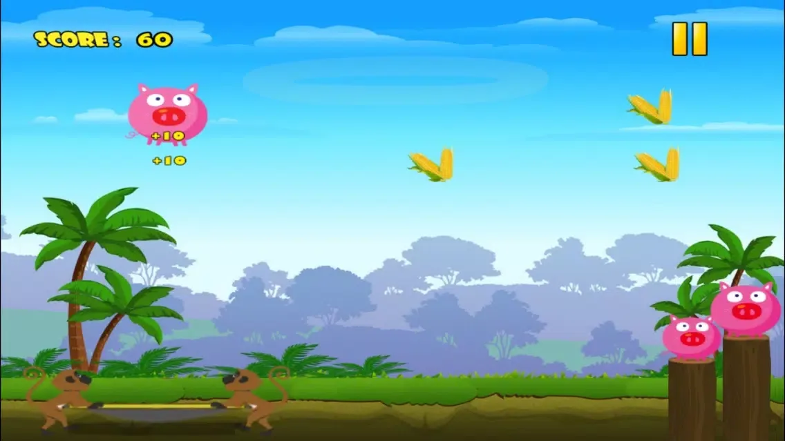 Super Pig Acrobat Jumping Rush - Piggy Food Collecting Game LX سکرین شاٹس