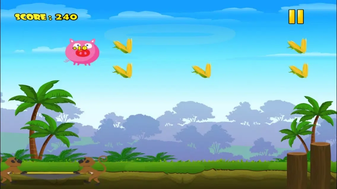 Super Pig Acrobat Jumping Rush - Piggy Food Collecting Game LX سکرین شاٹس