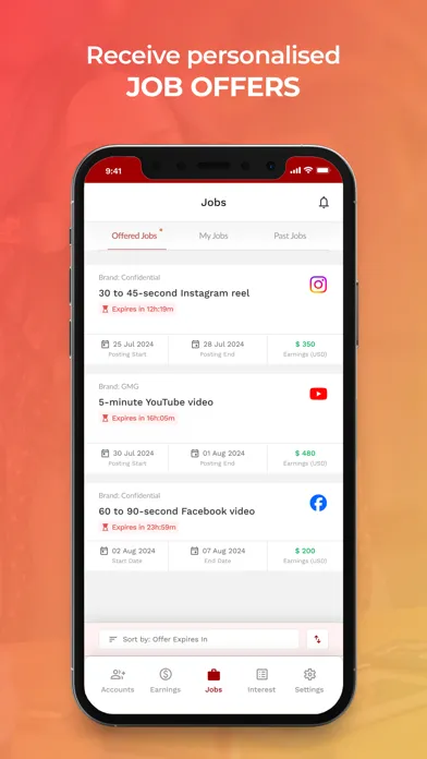 Atisfyre - Influencer's App Screenshots
