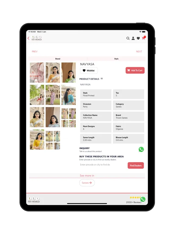 Ảnh chụp màn hình của TSV World iPad 