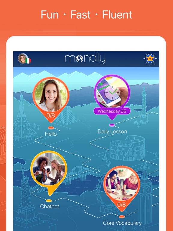 Ảnh chụp màn hình của Learn Italian: Language Course iPad 