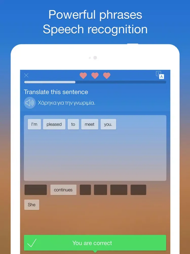 Learn Greek, Speak Greek - Language guide iPad 应用截图