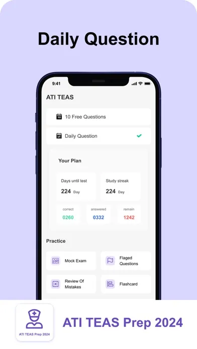 Tangkapan skrin ATI TEAS Prep 2025 +
