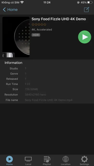 Скриншоты HD Player