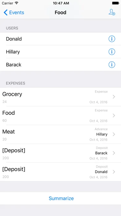 My Expenses - Split expenses with friends 스크린샷