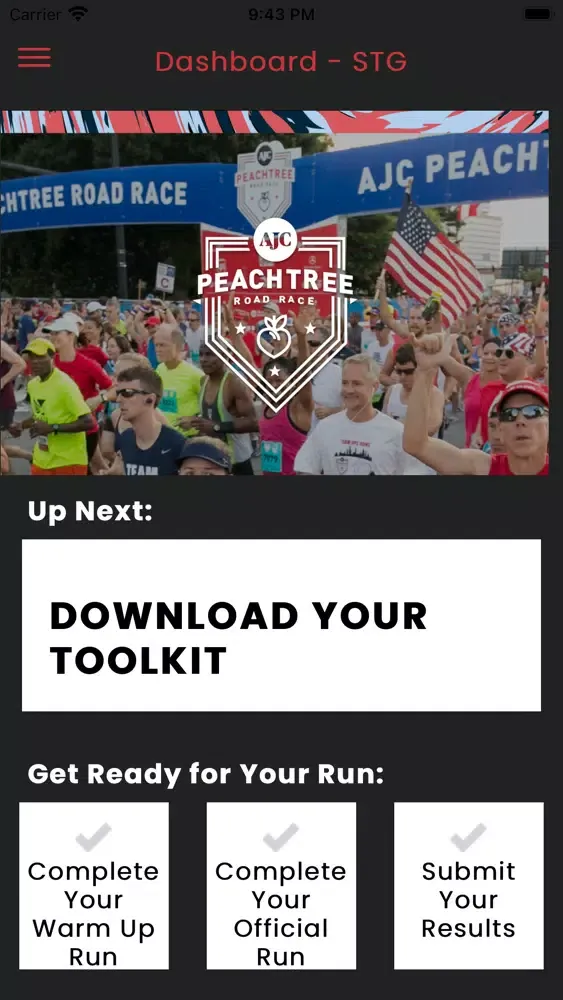 AJC Peachtree Road Race Ekran Görüntüleri