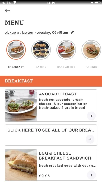 صور Atlanta Bread App