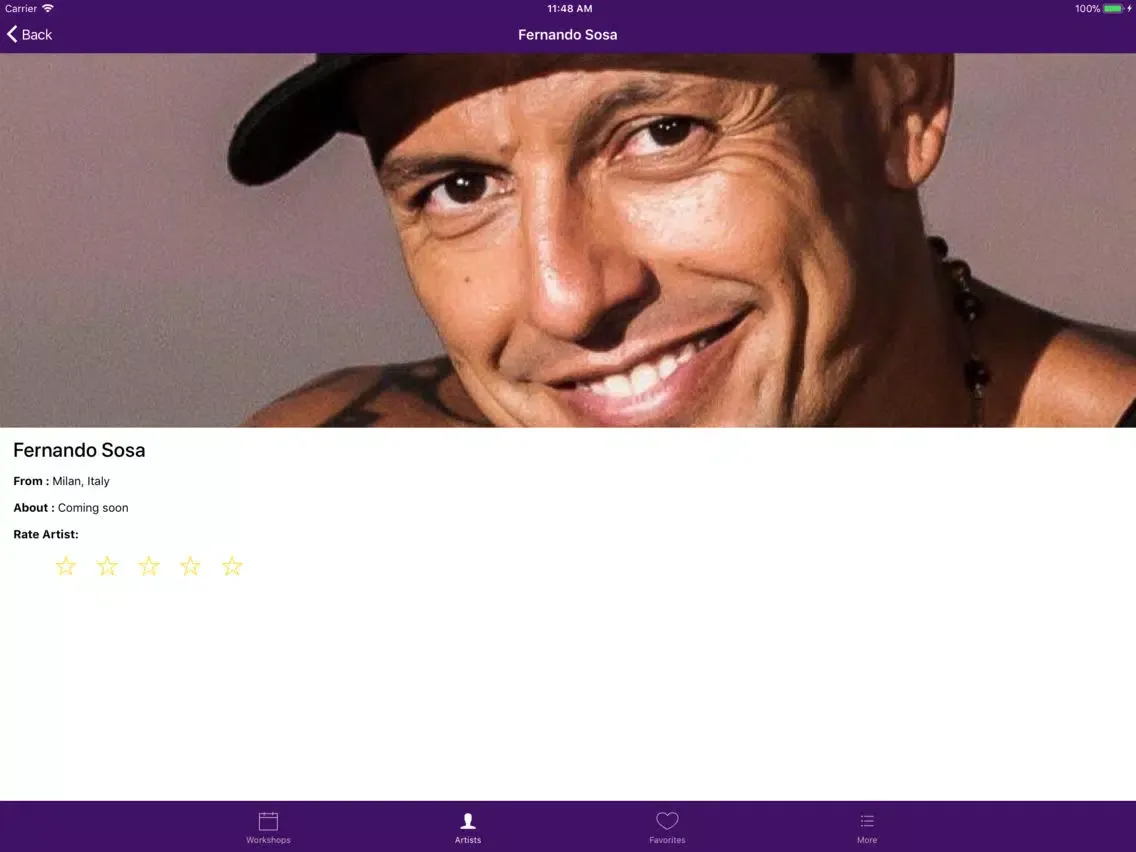 Tangkapan layar Atlanta Salsa Bachata Festival iPad 