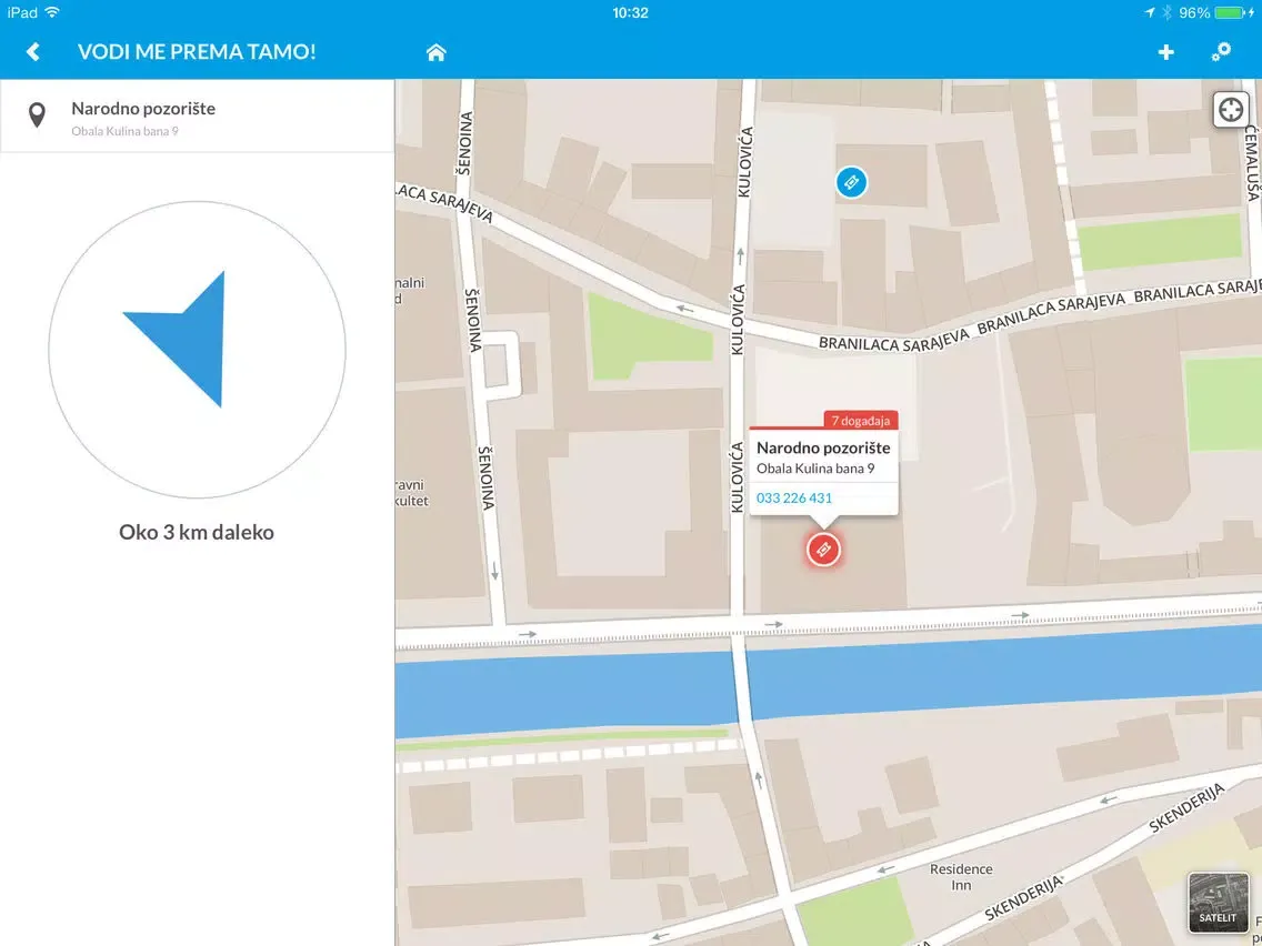 Capturas de tela do Navigator.ba - Sarajevo Map and City Guide iPad 