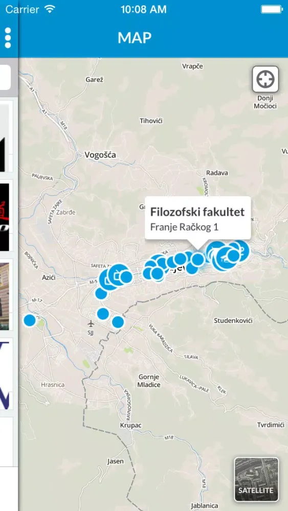 Capturas de tela do Navigator.ba - Sarajevo Map and City Guide