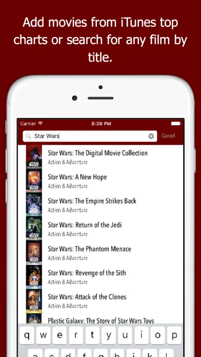 Capturas de tela do moviElect - Decide Which iTunes Movie or Rental to Watch for TV & Mobile