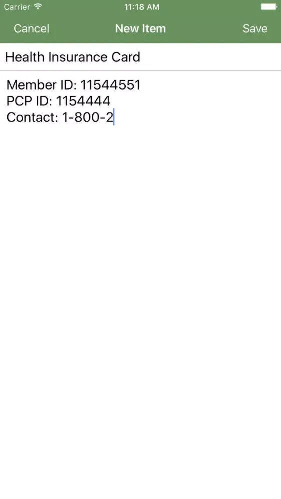 Capturas de tela do assistEyes Wallet - Secure Notes for the Blind