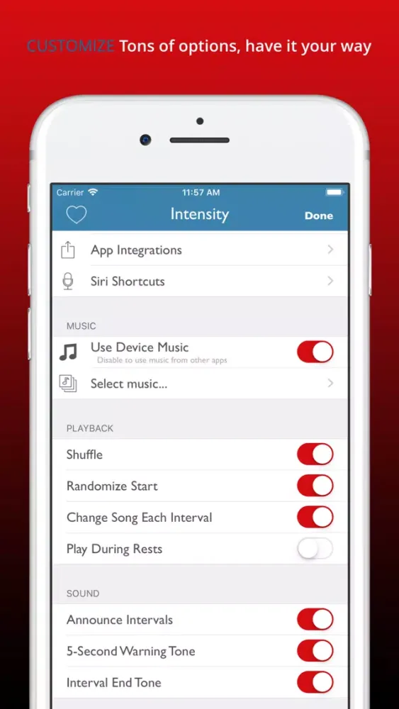 Intensity: Interval Timer Screenshots