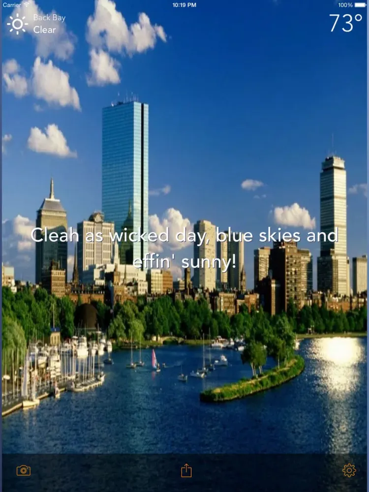Wicked Weathah - Authentic Boston Weather & Effing Funny Conditions iPad  Screenshots