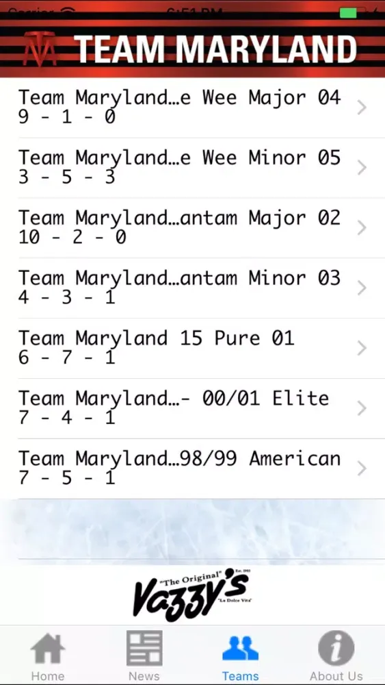 Team Maryland Hockey スクリーンショット
