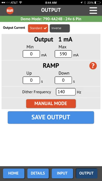 Ảnh chụp màn hình của AmpSet Blue