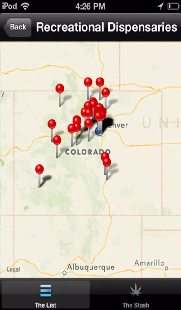 Capturas de tela do Colorado Dispensaries