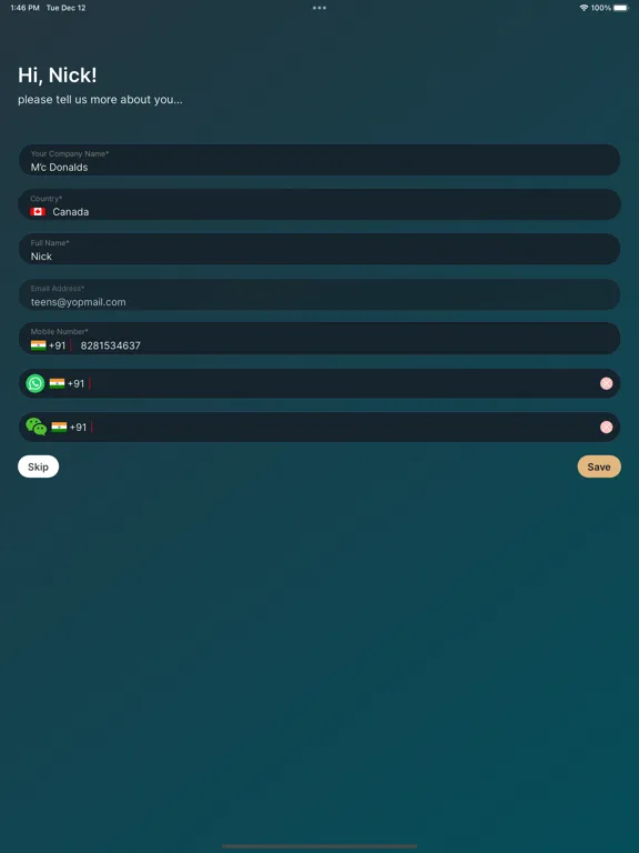 Zrzuty ekranu CX Falcon iPad 