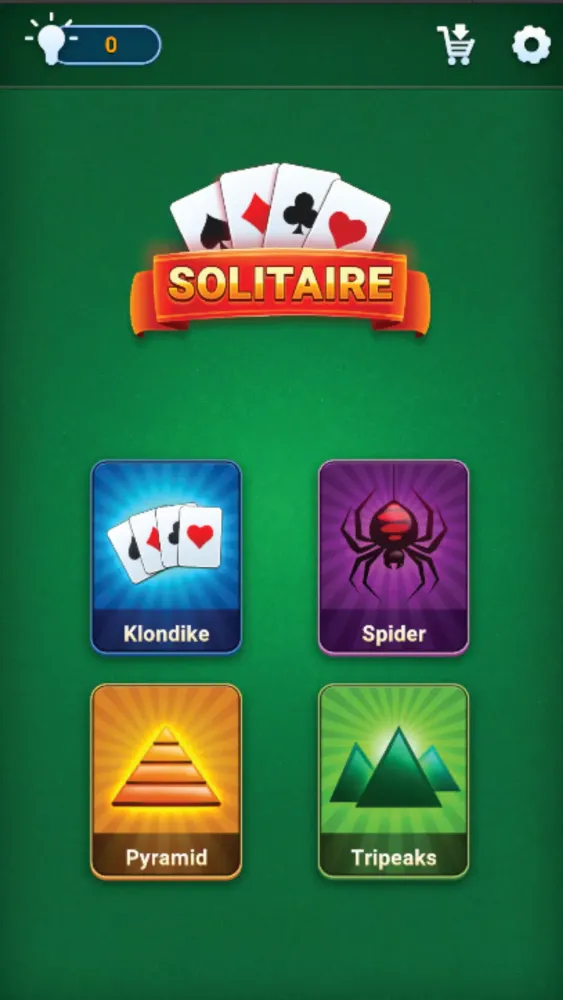 Tangkapan skrin Solitaire Classic