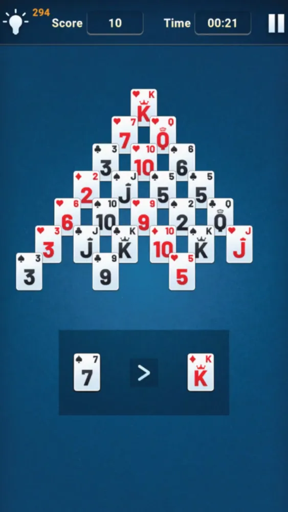 Tangkapan skrin Solitaire Classic