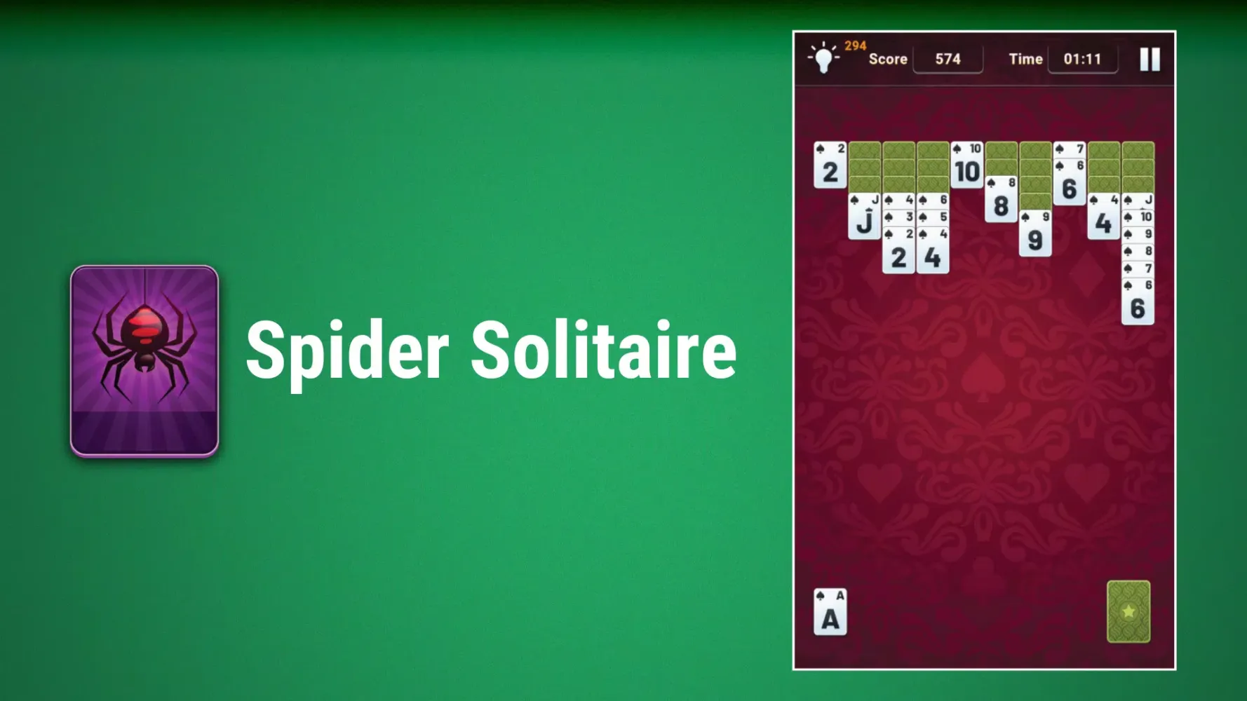 Tangkapan skrin Solitaire Classic