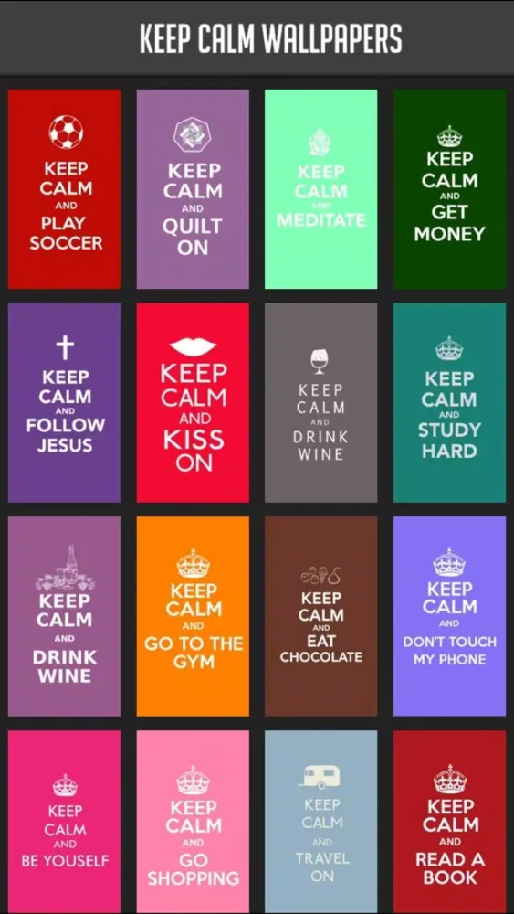 Tangkapan layar Keep Calm Wallpapers!