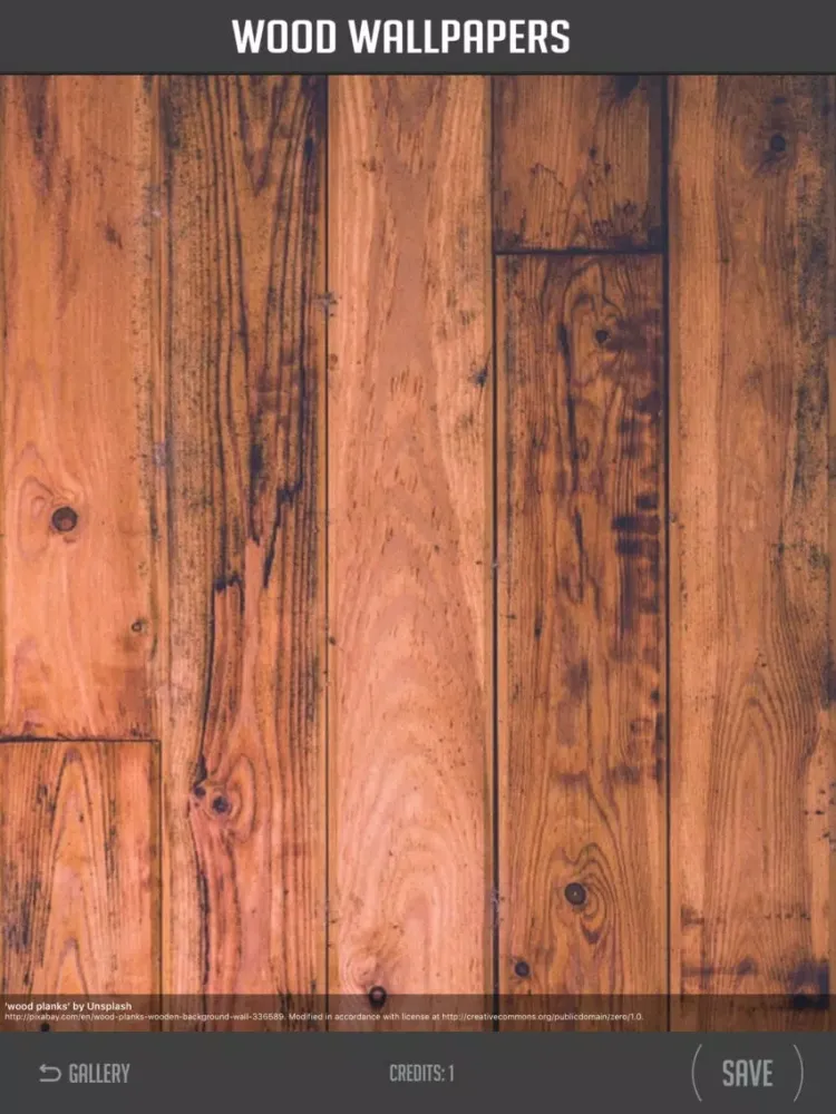 Tangkapan skrin Wood Wallpapers iPad 
