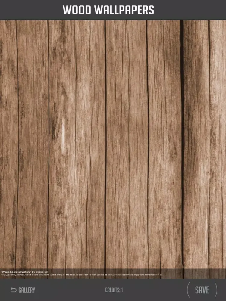 Tangkapan skrin Wood Wallpapers iPad 