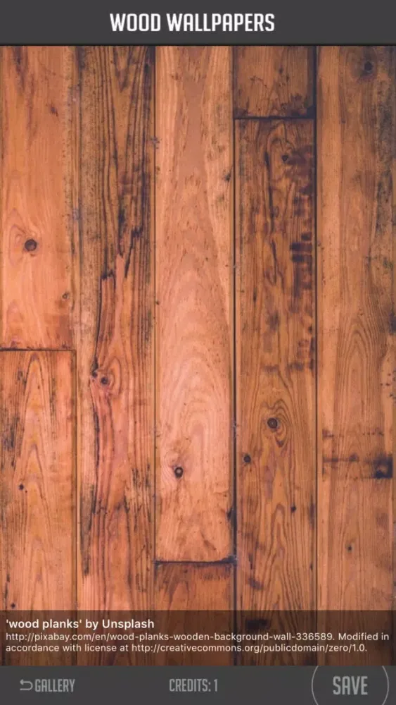 Tangkapan skrin Wood Wallpapers
