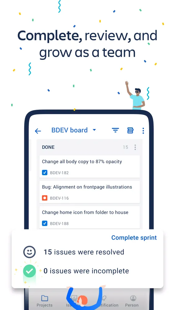 Zrzuty ekranu Jira