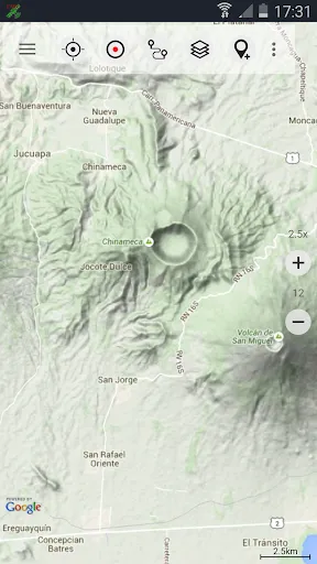 Ảnh chụp màn hình của Central America Topo Maps